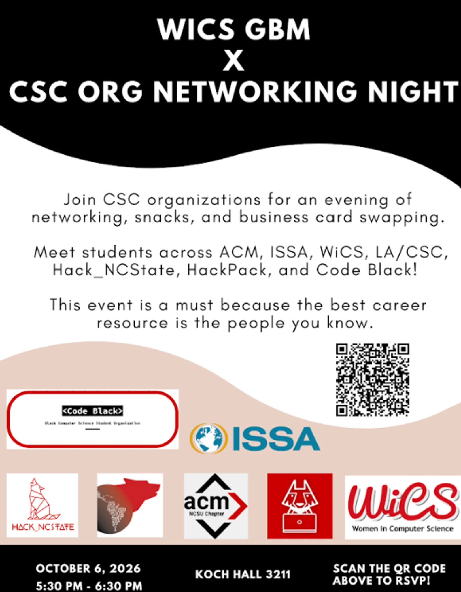 WiCS GBM x CSC Org Networking Night