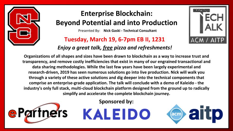 Kaleido - Enterprise Blockchain: Beyond Potential and into Production